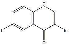 3-Bromo-6-iodo-1H-quinolin-4-one 구조식 이미지