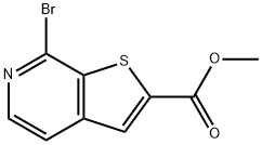 Methyl 7-bromothieno[2,3-c]pyridine-2-carboxylate 구조식 이미지