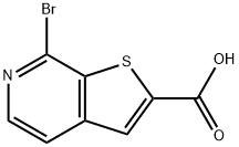 7-Bromothieno[2,3-c]pyridine-2-carboxylic acid 구조식 이미지