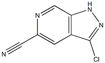 3-Chloro-1H-pyrazolo[3,4-c]pyridine-5-carbonitrile Structure