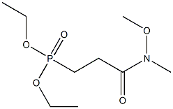 Diethyl 2-(N-methoxy-N-methylcarbamoyl)ethyl phosphonate Structure