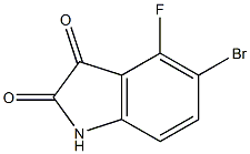 5-Bromo-4-fluoro-1H-indole-2,3-dione Structure