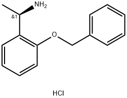 (1R)-1-[2-(BENZYLOXY)PHENYL]ETHAN-1-AMINE HYDROCHLORIDE Structure