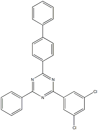 2-Biphenyl-4-yl-4-(3,5-dichloro-phenyl)-6-phenyl-[1,3,5]triazine Structure