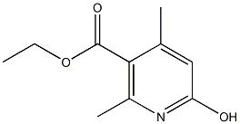 6-Hydroxy-2,4-dimethyl-nicotinic acid ethyl ester 구조식 이미지