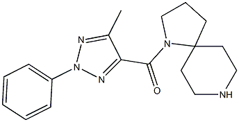 (5-methyl-2-phenyl-2H-1,2,3-triazol-4-yl)(1,8-diazaspiro[4.5]decan-1-yl)methanone Structure