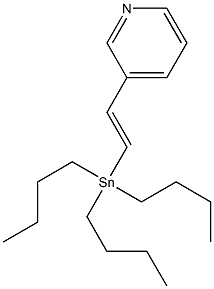 (E)-3-(2-(tributylstannyl)vinyl)pyridine 구조식 이미지
