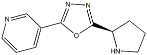 (R)-2-(pyridin-3-yl)-5-(pyrrolidin-2-yl)-1,3,4-oxadiazole Structure