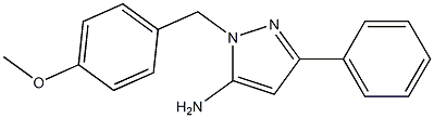 1-(4-methoxybenzyl)-3-phenyl-1H-pyrazol-5-amine Structure