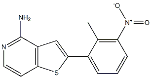 2-(2-methyl-3-nitrophenyl)thieno[3,2-c]pyridin-4-amine Structure