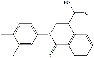 2-(3,4-dimethylphenyl)-1-oxo-1,2-dihydroisoquinoline-4-carboxylic acid Structure