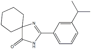 2-(3-isopropylphenyl)-1,3-diazaspiro[4.5]dec-1-en-4-one 구조식 이미지