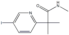 2-(5-iodopyridin-2-yl)-N,2-dimethylpropanamide 구조식 이미지