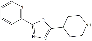 2-(piperidin-4-yl)-5-(pyridin-2-yl)-1,3,4-oxadiazole 구조식 이미지