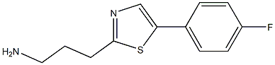 3-(5-(4-fluorophenyl)thiazol-2-yl)propan-1-amine 구조식 이미지