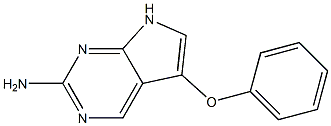 5-phenoxy-7H-pyrrolo[2,3-d]pyrimidin-2-amine 구조식 이미지
