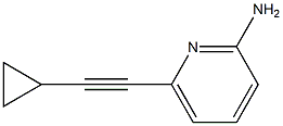 6-(cyclopropylethynyl)pyridin-2-amine 구조식 이미지