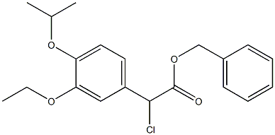 benzyl 2-chloro-2-(3-ethoxy-4-isopropoxyphenyl)acetate Structure