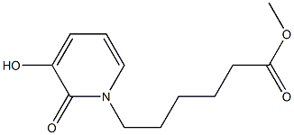 methyl 6-(3-hydroxy-2-oxopyridin-1(2H)-yl)hexanoate 구조식 이미지