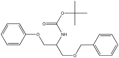 tert-butyl 1-(benzyloxy)-3-phenoxypropan-2-ylcarbamate Structure