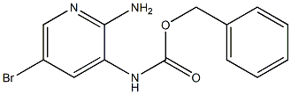 (2-Amino-5-bromo-pyridin-3-yl)-carbamic acid benzyl ester 구조식 이미지