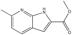 Methyl 6-methyl-1H-pyrrolo[2,3-b]pyridine-2-carboxylate Structure