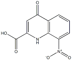 8-Nitro-4-oxo-1,4-dihydro-quinoline-2-carboxylic acid 구조식 이미지