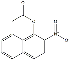 Acetic acid 2-nitro-naphthalen-1-yl ester Structure