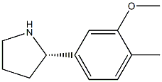 (2S)-2-(3-METHOXY-4-METHYLPHENYL)PYRROLIDINE 구조식 이미지