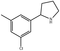 2-(3-CHLORO-5-METHYLPHENYL)PYRROLIDINE 구조식 이미지