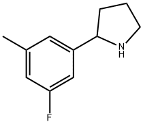 2-(3-FLUORO-5-METHYLPHENYL)PYRROLIDINE Structure