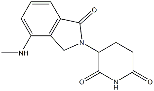 3-[4-(Methylamino)-1,3-dihydro-1-oxo-2H-isoindol-2-yl]-2,6-piperidinedione Structure