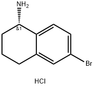 (S)-6-bromo-1,2,3,4-tetrahydronaphthalen-1-amine hydrochloride Structure