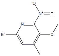 6-Bromo-3-methoxy-4-methyl-2-nitro-pyridine Structure