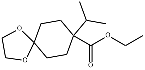 ethyl 8-isopropyl-1,4-dioxaspiro[4.5]decane-8-carboxylate Structure