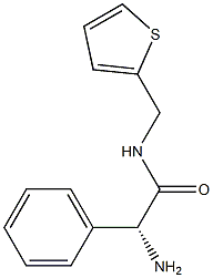 (R)-2-amino-2-phenyl-N-(thiophen-2-ylmethyl)acetamide Structure