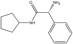 (R)-2-amino-N-cyclopentyl-2-phenylacetamide Structure