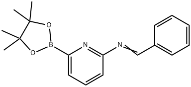 1-phenyl-N-(6-(4,4,5,5-tetramethyl-1,3,2-dioxaborolan-2-yl)pyridin-2-yl)methanimine 구조식 이미지