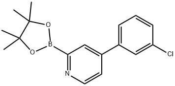 4-(3-chlorophenyl)-2-(4,4,5,5-tetramethyl-1,3,2-dioxaborolan-2-yl)pyridine Structure