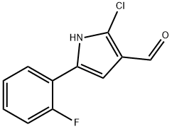 2-chloro-5-(2-fluorophenyl)-1H-pyrrole-3-carbaldehyde Structure