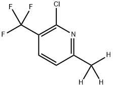 2-Chloro-3-(trifluoromethyl)-6-(methyl-d3)-pyridine 구조식 이미지