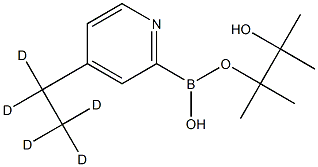 4-(Ethyl-d5)-pyridine-2-boronic acid pinacol ester Structure
