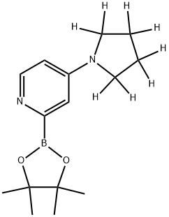 4-(Pyrrolidino-d8)-pyridine-2-boronic acid pinacol ester Structure