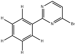 4-Bromo-2-(phenyl-d5)pyrimidine 구조식 이미지