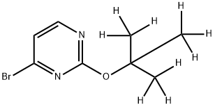 4-Bromo-2-(tert-butoxy-d9)-pyrimidine 구조식 이미지