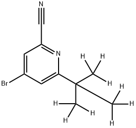 4-Bromo-2-cyano-6-(tert-butyl-d9)-pyridine Structure