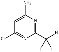 4-Chloro-6-amino-2-(methyl-d3)-pyrimidine 구조식 이미지
