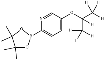 5-(iso-Propoxy-d7)-pyridine-2-boronic acid pinacol ester 구조식 이미지