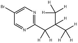 5-Bromo-2-(iso-butyl-d9)-pyrimidine 구조식 이미지