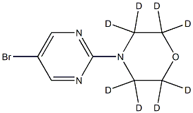 5-Bromo-2-(morpholino-d8)-pyrimidine Structure
